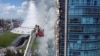 Kazakhstan - Fire in the residential building in Astana