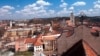 Lithuania -- View of the old Vilnius, 1990 